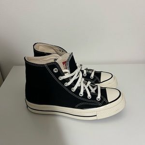 Black converse high tops womens